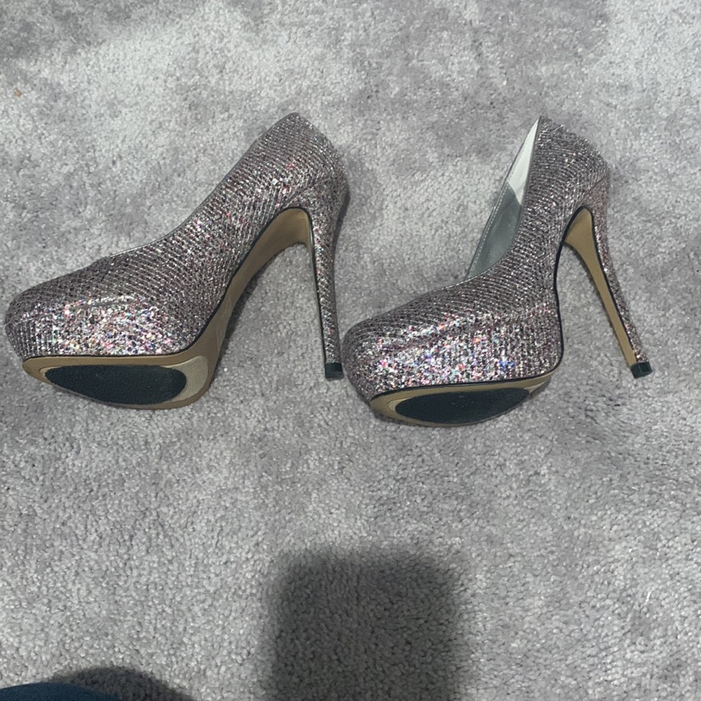 Bakers multi colored sparkly heels size 7-1/2 - Picture 3 of 6